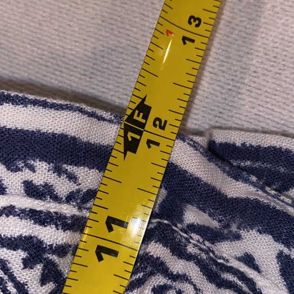 Cali 1850 Women's Navy/ White Linen/ Viscose Beach Boho Pants Size XS - Picture 7 of 9